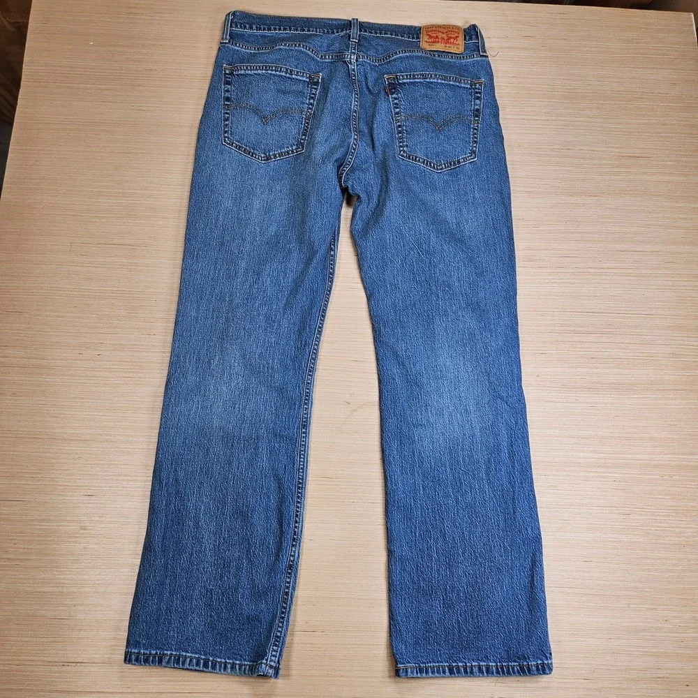 Levi's 527 Slim Bootcut Jeans Mens 36x32 Blue Denim Casual Workwear